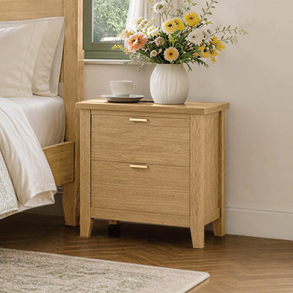 Alyce Modern Farmhouse Solid Wood Queen Platform Bed
