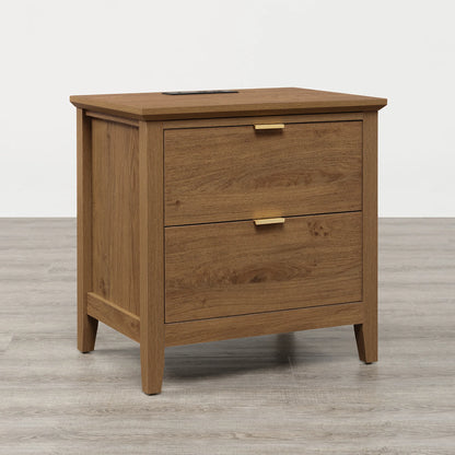 Alyce Modern Farmhouse Solid Wood Queen Platform Bed