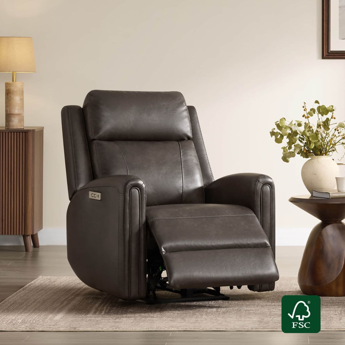 Hadley Modern Zero Wall-hugger Power Recliner