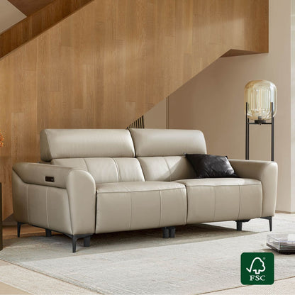Murphy Premium Dual-Motor Genuine Leather Zero-Wall Power Reclining Sofa