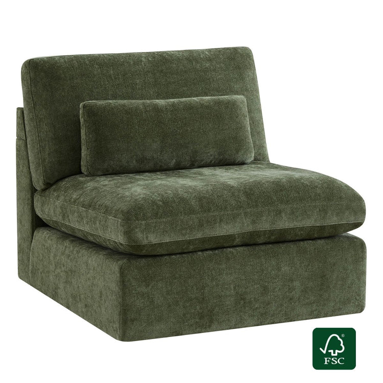 Ivy Modular Modular Armless Chair/2-Seat Armless Sofa