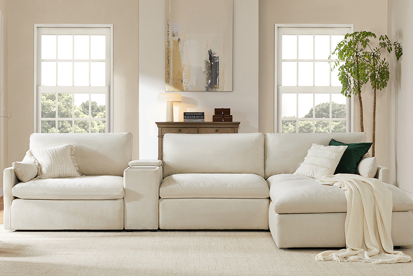 Oliver Modular 5-Seat Reclining Sectional Sofa with Power Headrest Oliver Modular 5-Seat Reclining Sectional Sofa with Power Headrest