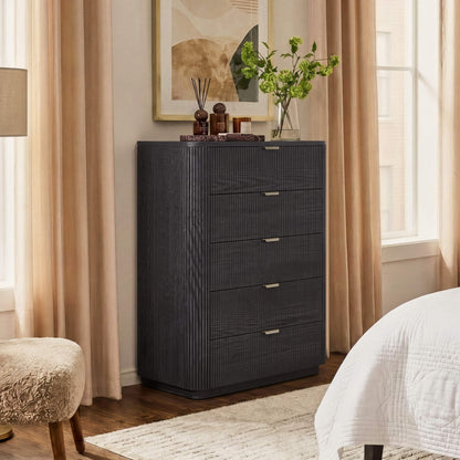 30" Irais Fluted 5-Drawer Dresser