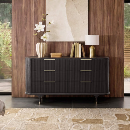 47" Irais Solid Wood 6-Drawer Dresser - CHITA Living