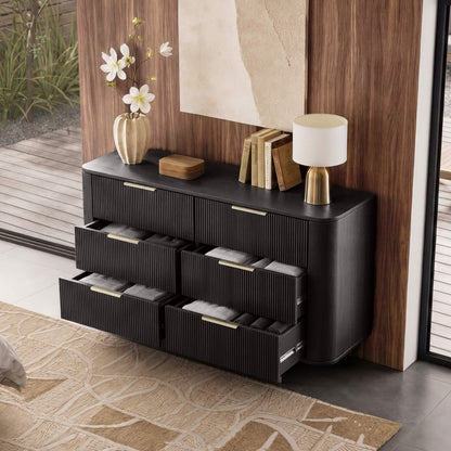 47" Irais Solid Wood 6-Drawer Dresser