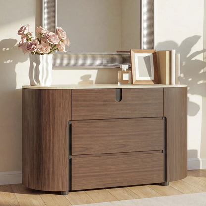 48" Blake 3-Drawer Dresser with Travertine Top