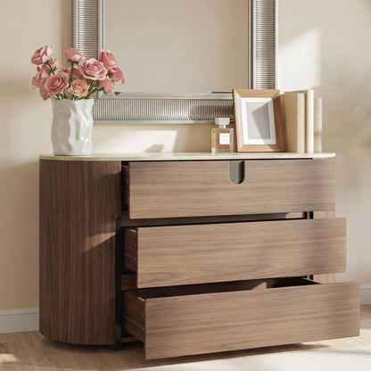 48" Blake 3-Drawer Dresser with Travertine Top