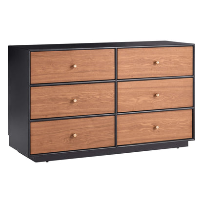 48" Vanessa 6-Drawer Wood Double Dresser Sideboard
