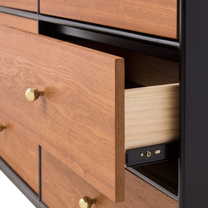 48" Vanessa 6-Drawer Wood Double Dresser Sideboard