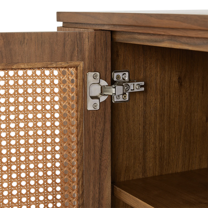 51" Vision Ash Sideboard with Woven Cane Doors