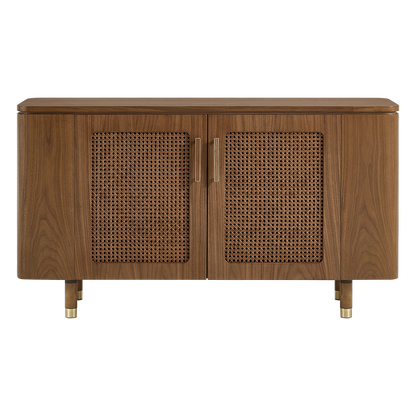51" Vision Ash Sideboard with Woven Cane Doors