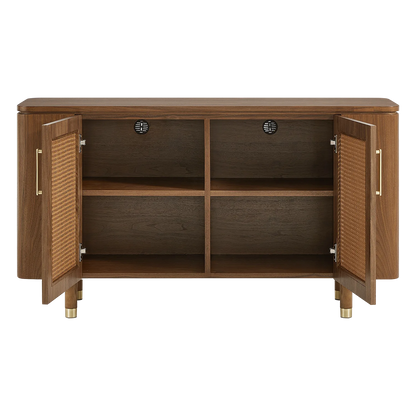 51" Vision Ash Sideboard with Woven Cane Doors