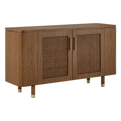 51" Vision Ash Sideboard with Woven Cane Doors