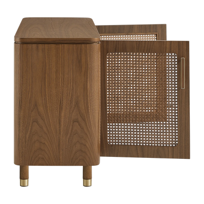 51" Vision Ash Sideboard with Woven Cane Doors