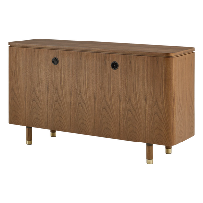51" Vision Ash Sideboard with Woven Cane Doors