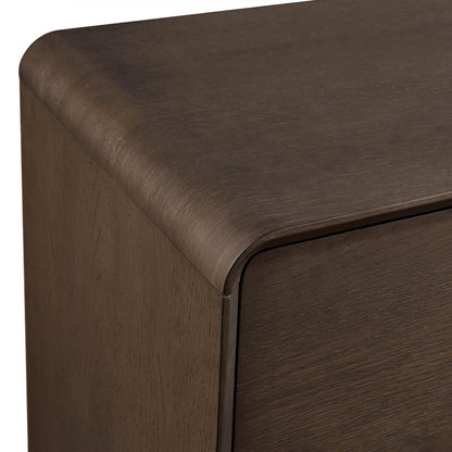 63" Eason Vintage White Oak Coffee Sideboard Buffet