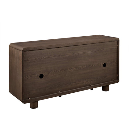 63" Eason Vintage White Oak Coffee Sideboard Buffet