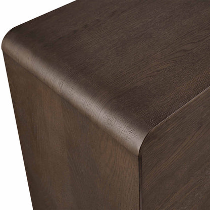 63" Eason Vintage White Oak Coffee Sideboard Buffet