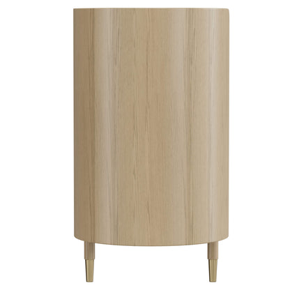 63" Renee Scandinavian Sideboard with Woven Rattan