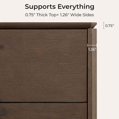 63" Hazel Vintage Wood Sideboard with Drawers