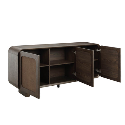 63" Hazel Vintage Curved Edge Sideboard