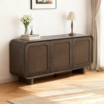 63" Hazel Vintage Curved Edge Sideboard