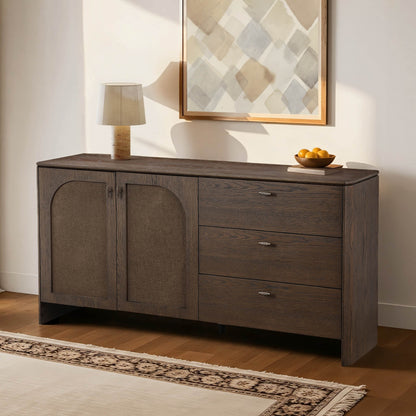 63" Hazel Vintage Wood Sideboard with Drawers