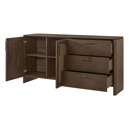 63" Hazel Vintage Wood Sideboard with Drawers