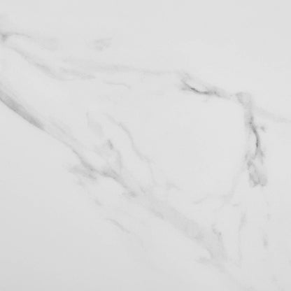 White sintered stone top with grey veining, detail of Todd sideboard surface.