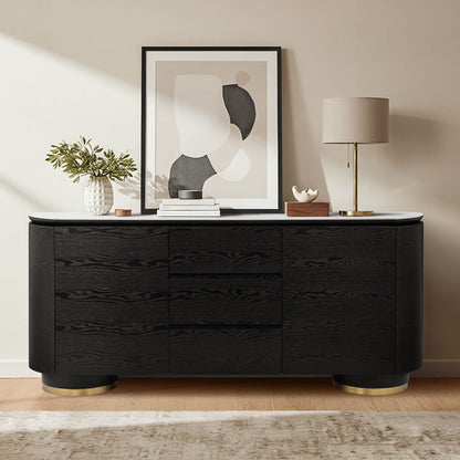 63" Todd Contemporary Refined Texture Sideboard