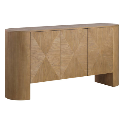 67'' Bryan Wood Pattern Push-to-Open Sideboard