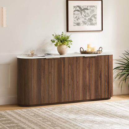 70" Bowen Fluted Wood Sideboard