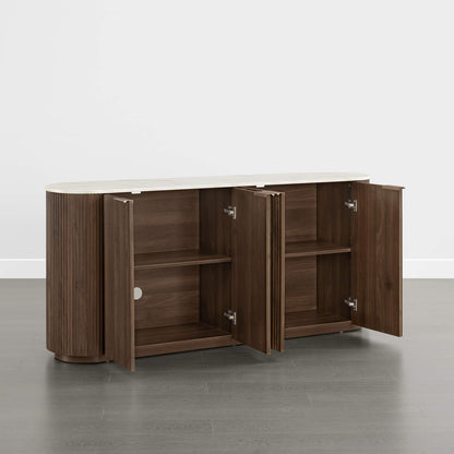 70" Bowen Fluted Wood Sideboard