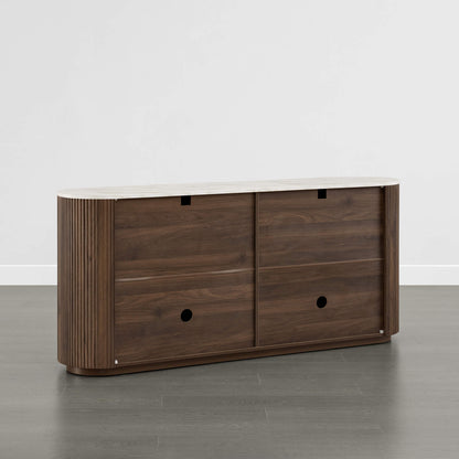 70" Bowen Fluted Wood Sideboard