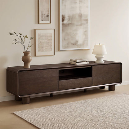 71" Eason Vintage Oak TV Stand with Drawers