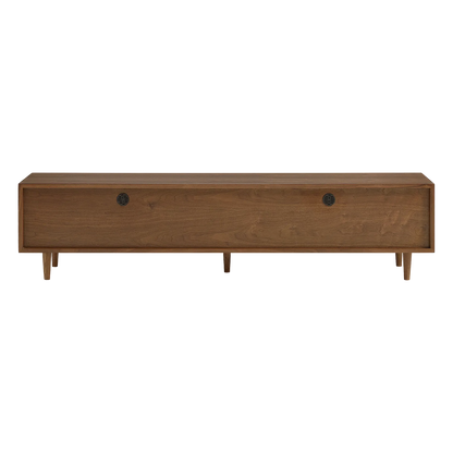 71" Rowan Rattan Solid Wood TV Stand
