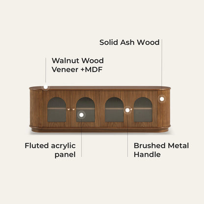 71" Taylor Ash Wood Media Console