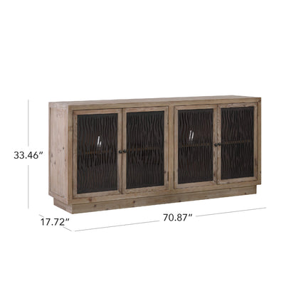 71'' Ethan Modern Farmhouse Display Sideboard Buffet