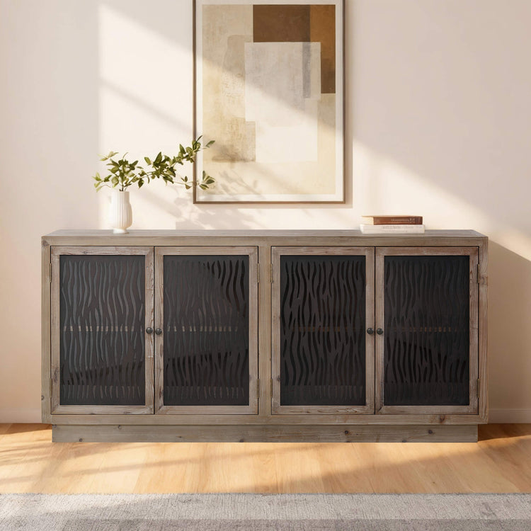 71'' Ethan Modern Farmhouse Display Sideboard Buffet