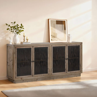 71'' Ethan Modern Farmhouse Display Sideboard Buffet