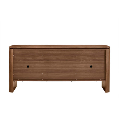 71" Otis Modern Natural Walnut Sideboard Buffet with Doors