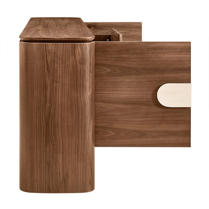 71" Otis Modern Natural Walnut Sideboard Buffet with Doors