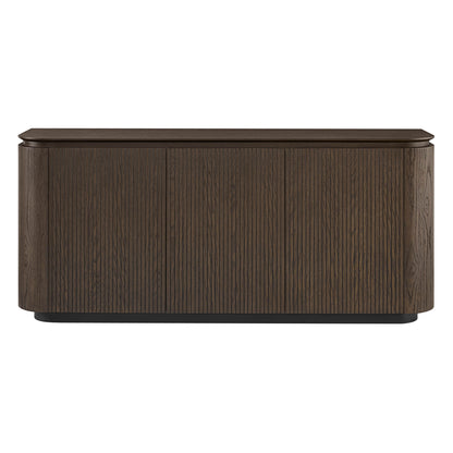 71" Moore Rounded Corner Sideboard Buffet with Doors