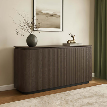 71" Moore Rounded Corner Sideboard Buffet with Doors