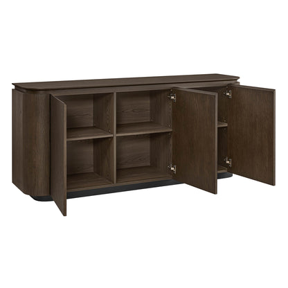 71" Moore Rounded Corner Sideboard Buffet with Doors
