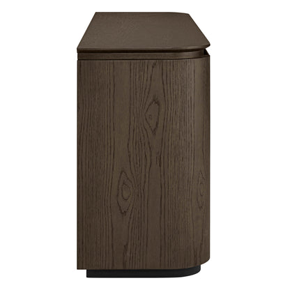 71" Moore Rounded Corner Sideboard Buffet with Doors