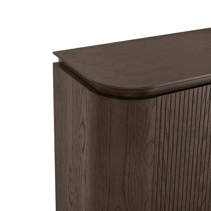 71" Moore Rounded Corner Sideboard Buffet with Doors