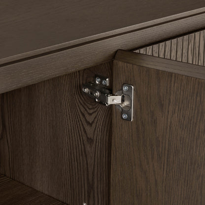 71" Moore Rounded Corner Sideboard Buffet with Doors