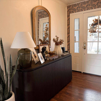 71" Moore Rounded Corner Sideboard Buffet with Doors