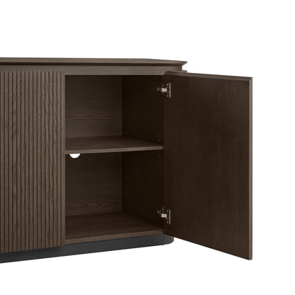 71" Moore Rounded Corner Sideboard Buffet with Doors